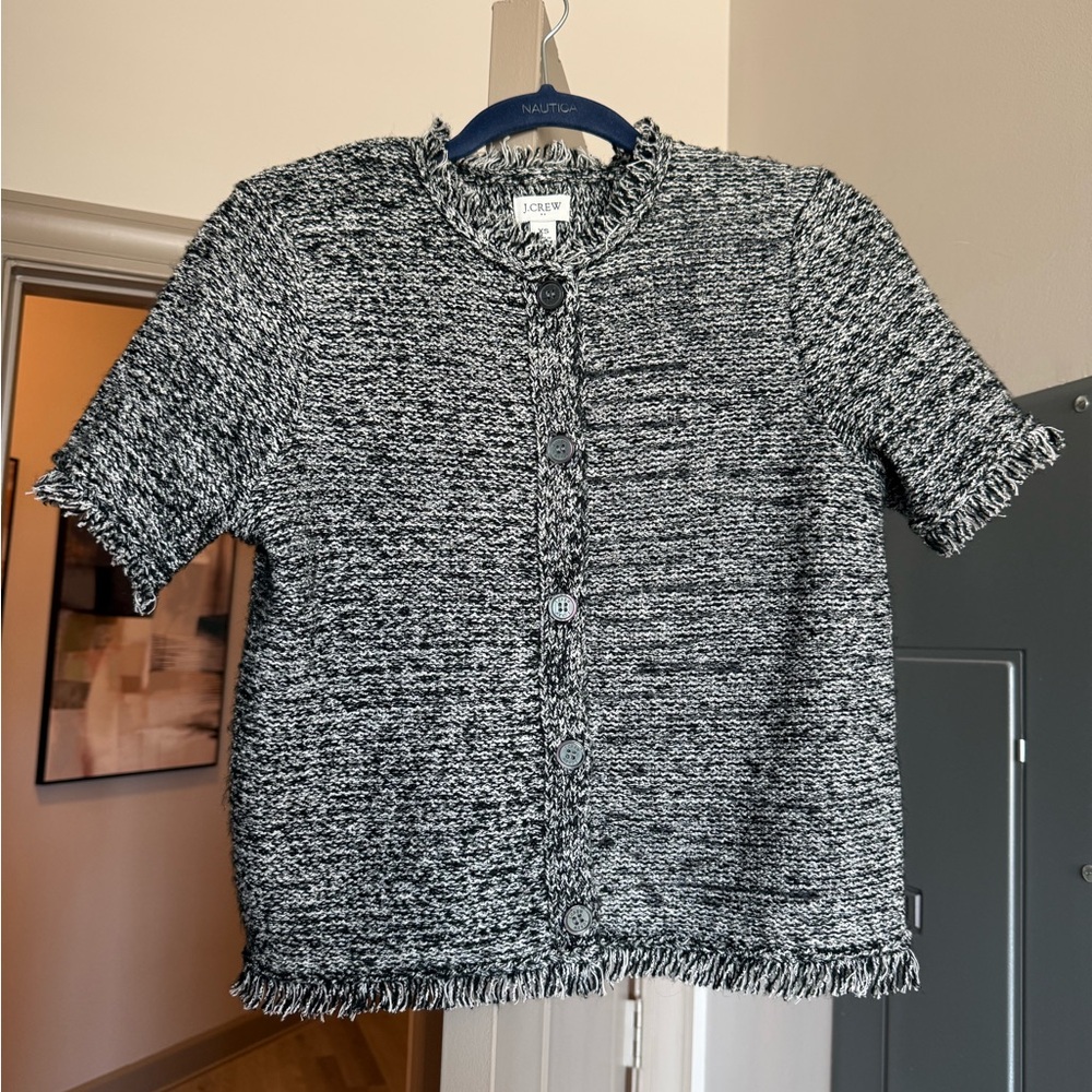 J. Crew Black and White Button Down Shirt